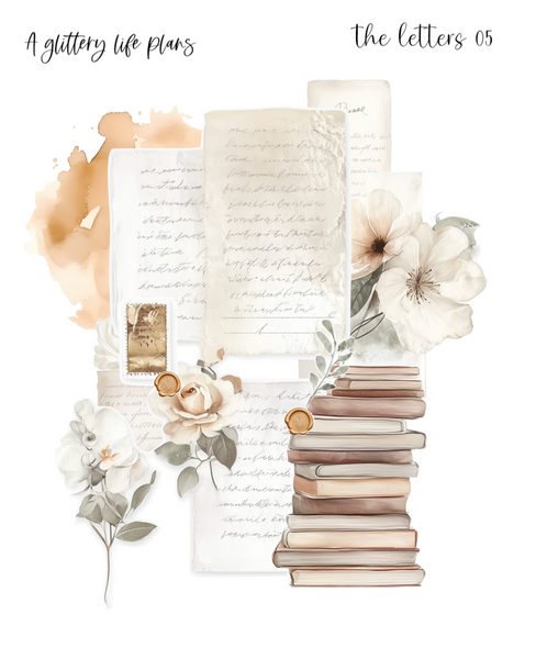 The Letters XL Large Deco Stickers for Planners and Journals