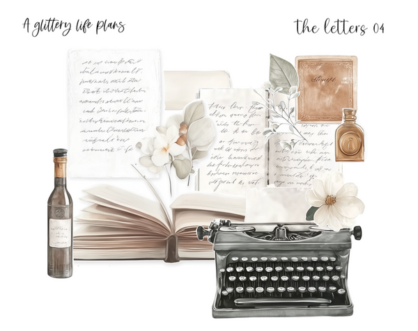 The Letters XL Large Deco Stickers for Planners and Journals