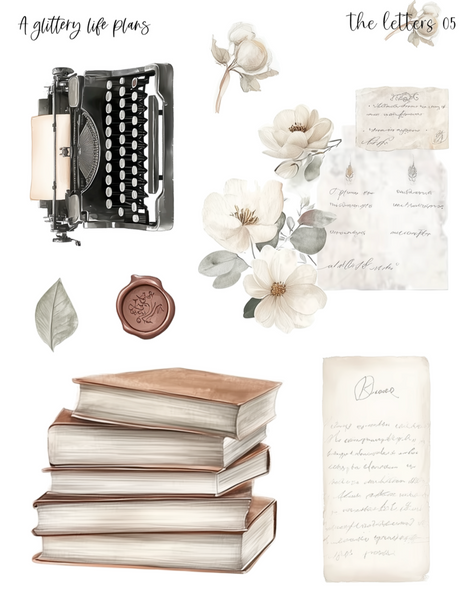 The Letters Decorative Stickers for Planners and Journals