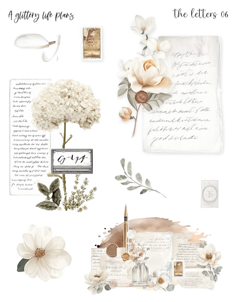 The Letters Decorative Stickers for Planners and Journals