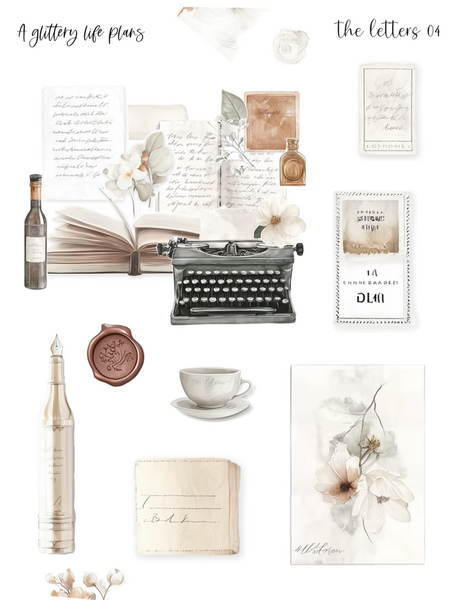 The Letters Decorative Stickers for Planners and Journals