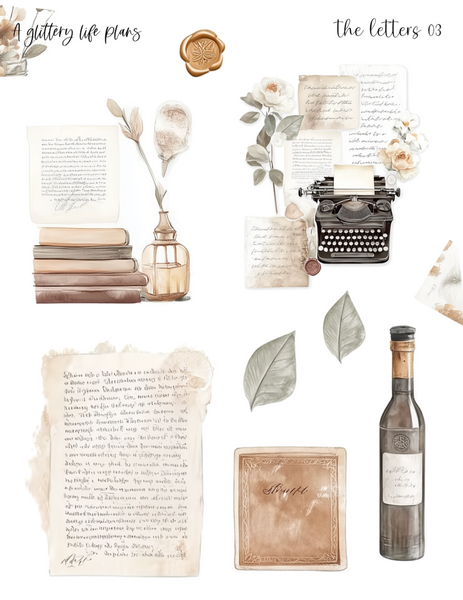 The Letters Decorative Stickers for Planners and Journals