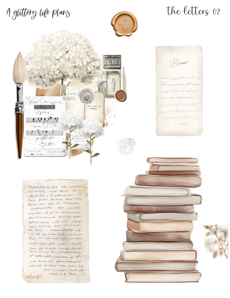 The Letters Decorative Stickers for Planners and Journals