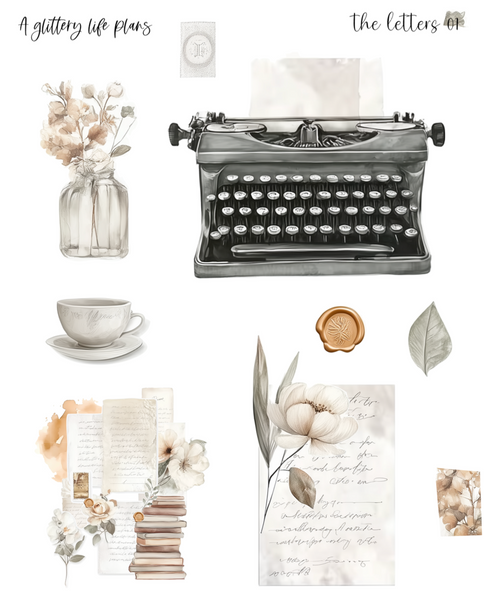 The Letters Decorative Stickers for Planners and Journals