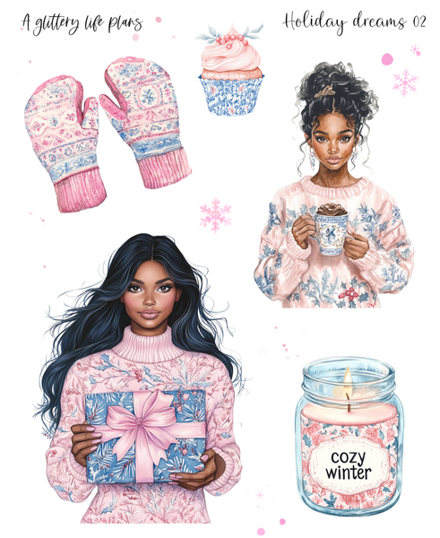 Holiday Dreams Decorative Stickers for Planners and Journals