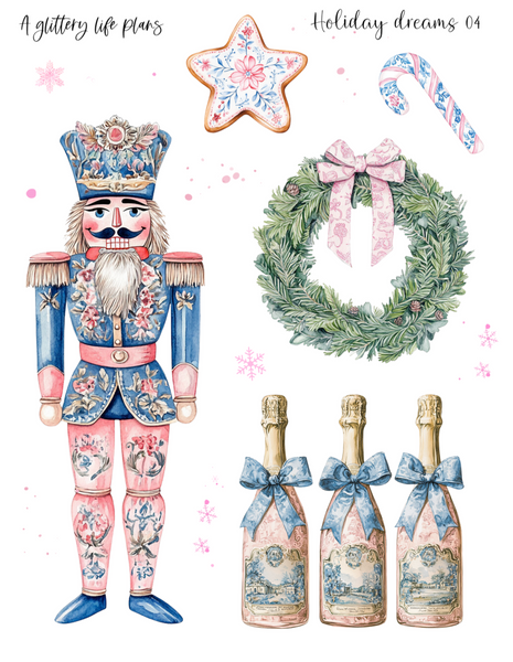 Holiday Dreams Decorative Stickers for Planners and Journals