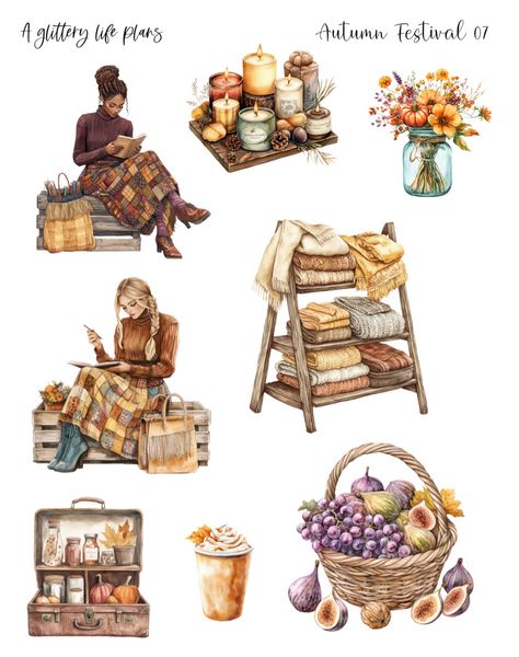 Autumn FestivalDecorative Stickers for Planners and Journals