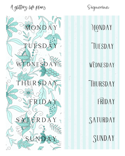 Signorina Mini Kit - Planner Stickers and Decorations