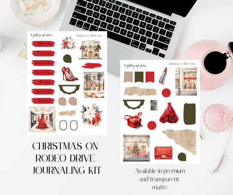 Christmas on Rodeo Drive Journaling Kit and Deco Sheets