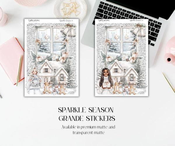 Grande Sparkle Season deco Sticker Sheet for Planners and Journals