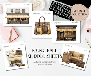 Iconic Fall XL Large Deco Stickers for Planners and Journals
