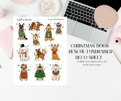 Rescue fundraiser deco sticker sheet