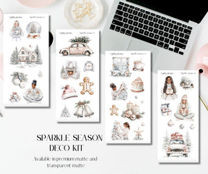 Sparkle Season deco Sticker Sheets for Planners and Journals