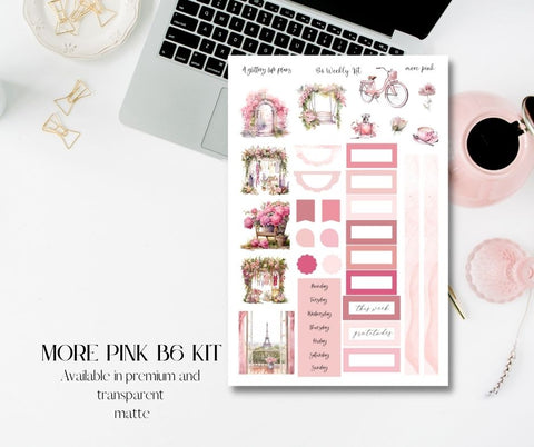 More Pink B6 Common Planner Kit
