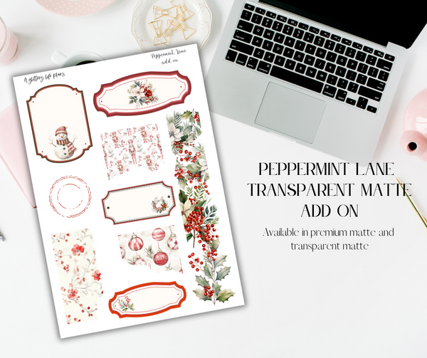 Peppermint Lane - 5 page Planner and Journaling Kit