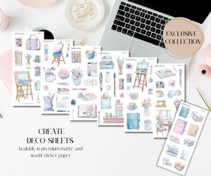 Create deco Sticker Sheets for Planners and Journals
