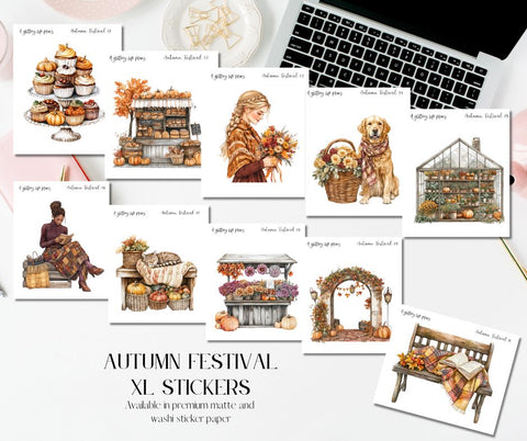 Autumn Festival XL Decorative Stickers for Planners and Journals
