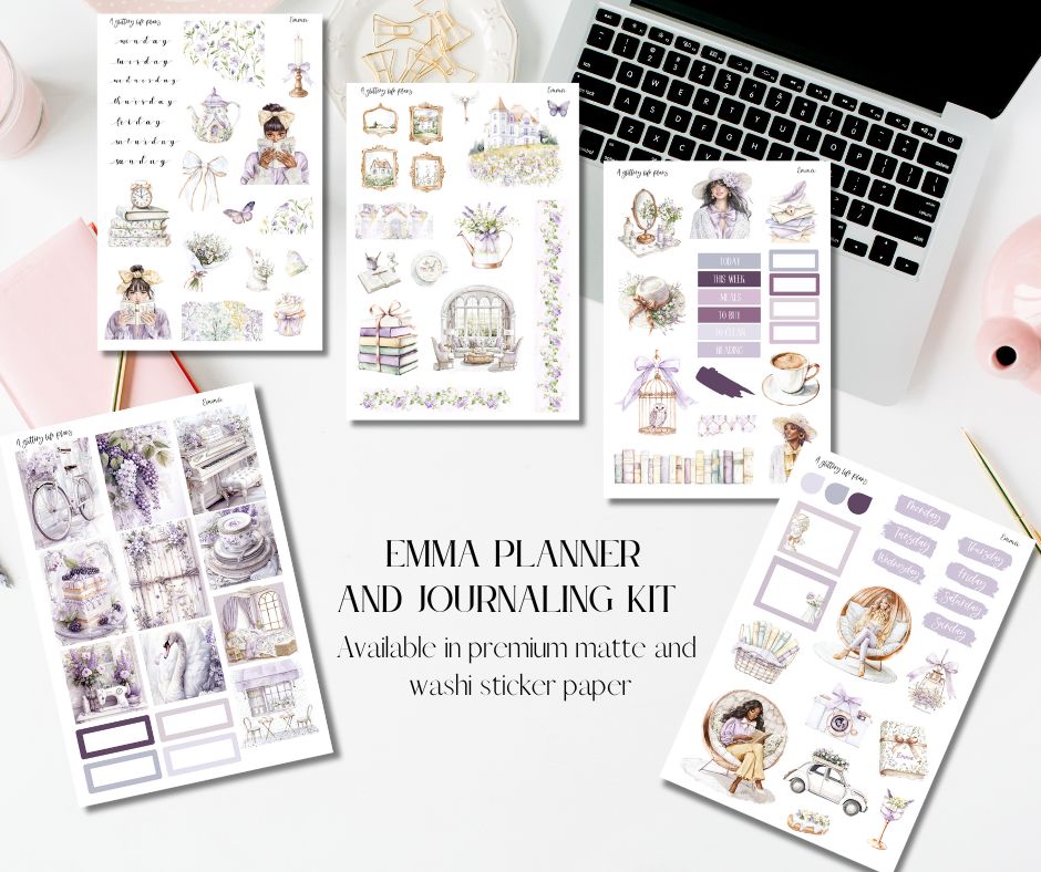 Emma- 5 page Planner and Journaling Kit