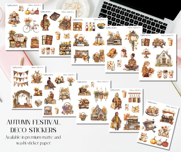 Autumn FestivalDecorative Stickers for Planners and Journals