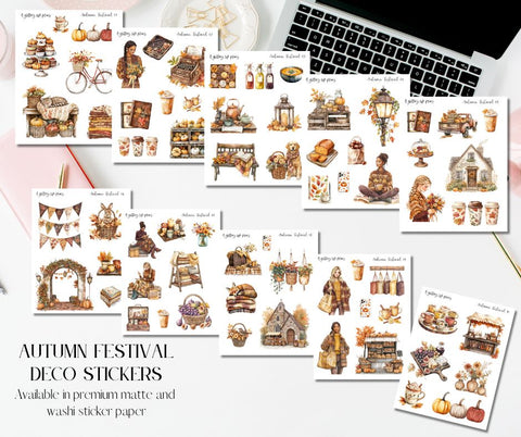 Autumn FestivalDecorative Stickers for Planners and Journals