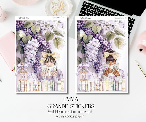 Grande Emma deco Sticker Sheet for Planners and Journals