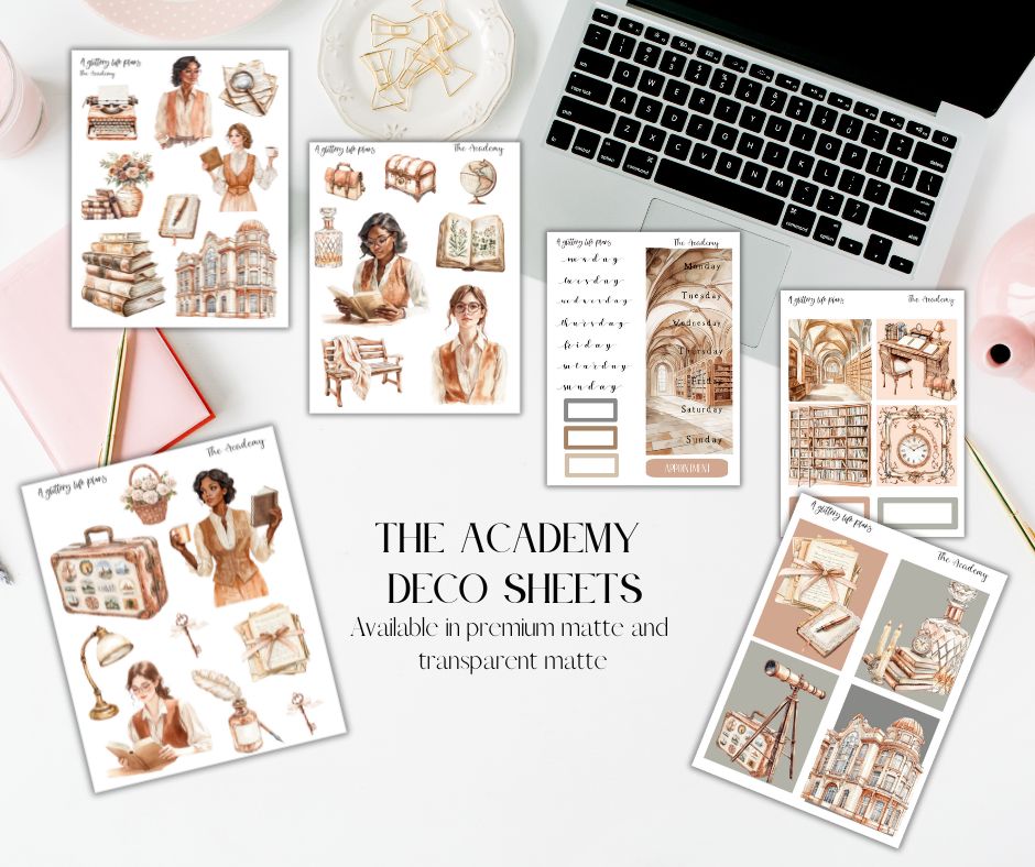 The Academy 7 page Mini Kit - Planner and Journaling Stickers