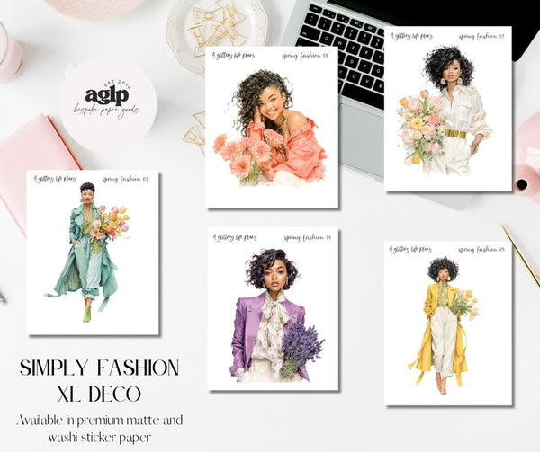 Spring Fashion XL Large Deco Stickers for Planners and Journals
