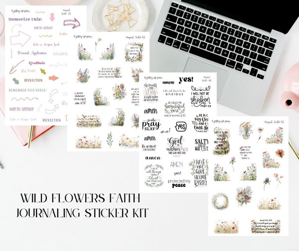 Wildflowers Faith Journaling Kit for Bible Journaling