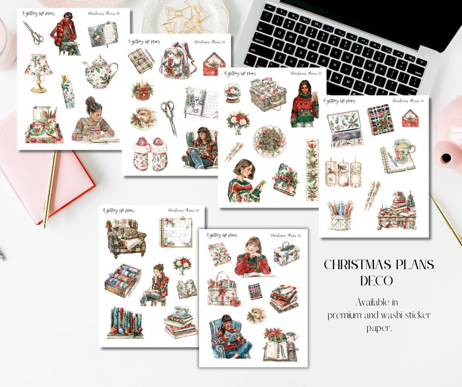 Christmas Plans Decorative Stickers for Planners and Journals