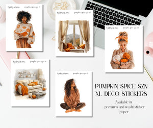 Pumpkin Spice Szn XL Large Deco Stickers for Planners and Journals