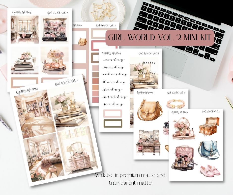 Girl World Vol 2 - Planner and Journaling Stickers