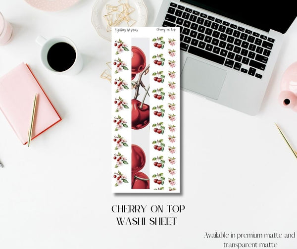 Cherry on Top 6 page Mini Kit - Planner and Journaling Stickers