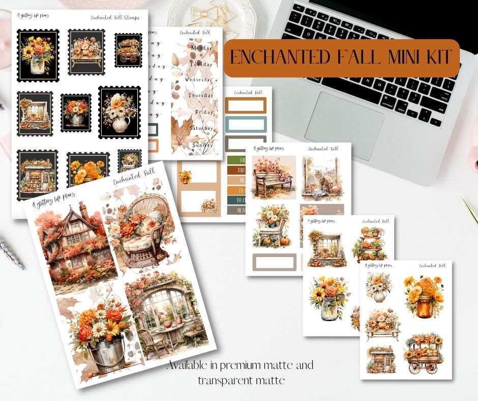 Enchanted Fall Mini Kit - Planner and Journaling Stickers