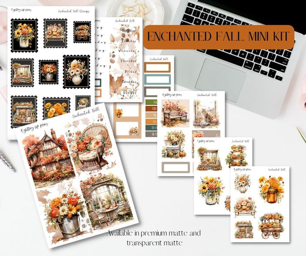Enchanted Fall Mini Kit - Planner and Journaling Stickers