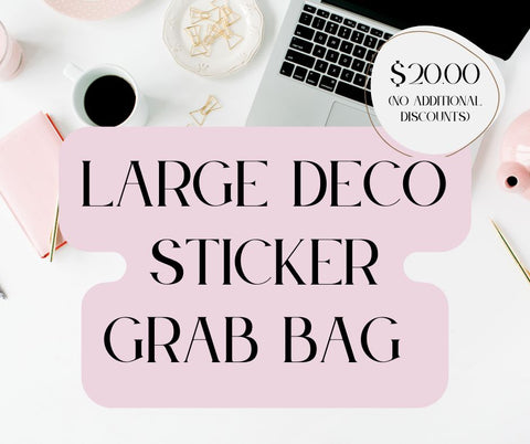 Large Deco sticker Grab Bags