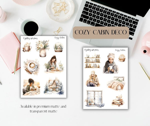 Cozy Cabin - Planner and Journaling Stickers