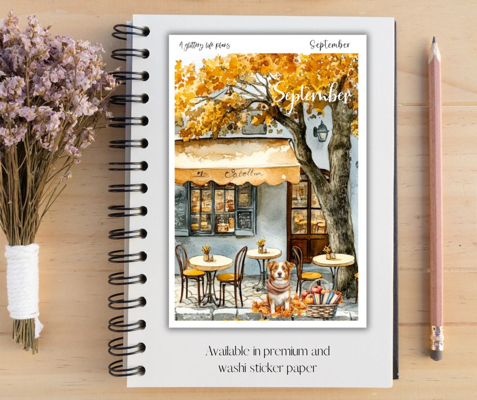 September Grande deco Sticker Sheet for Planners and Journals