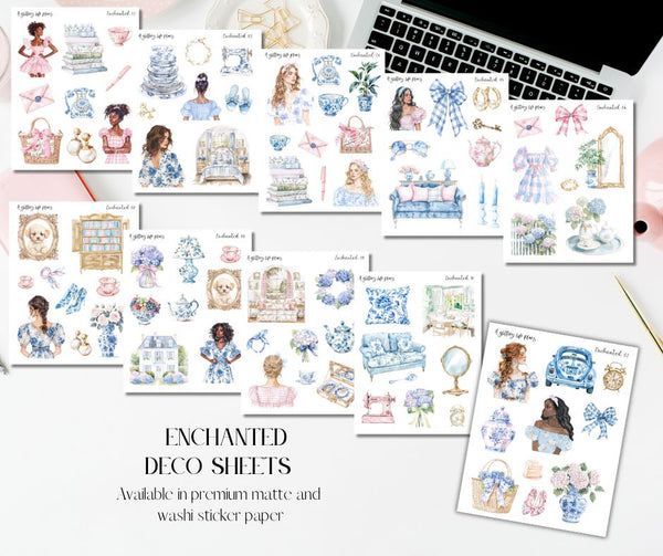 Enchanted Decorative Stickers for Planners and Journals