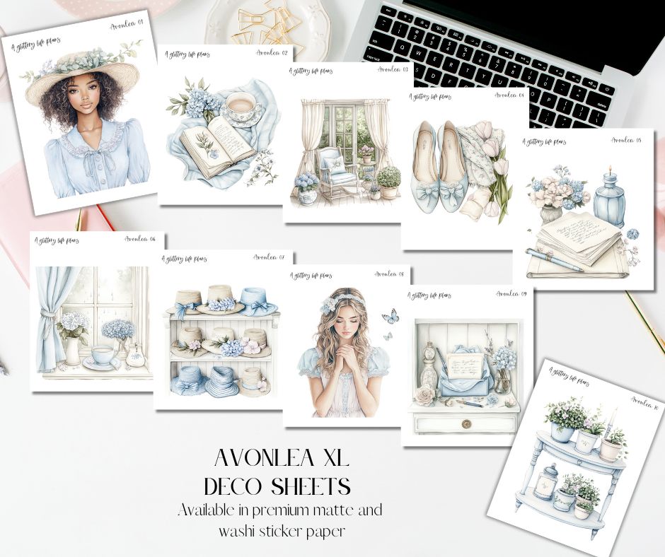 XL Avonlea Decorative Stickers for Planners and Journals