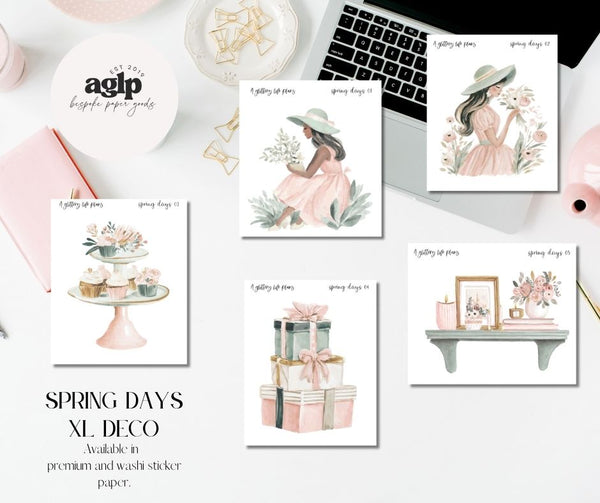 Spring Days XL Large Deco Stickers for Planners and Journals