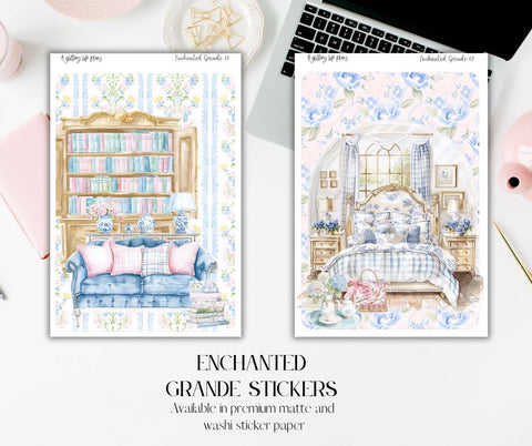 Grande Enchanted deco Sticker Sheet for Planners and Journals