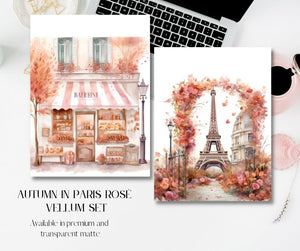 Autumn in Paris Rosé Set of 2 Vellums