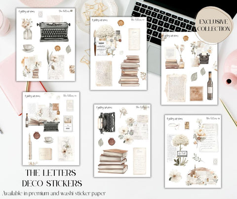 The Letters Decorative Stickers for Planners and Journals