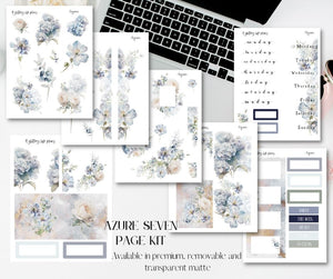 Azure Collection - Planner and Journaling Stickers