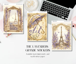 The Lavenders Grande deco Sticker Sheet for Planners and Journals