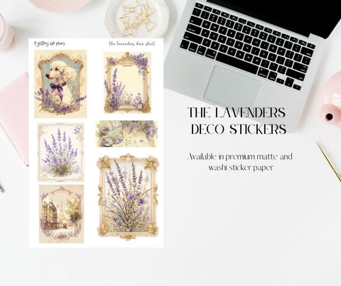 The Lavenders Deco Stickers