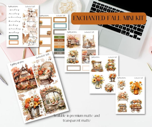 Enchanted Fall Mini Kit - Planner and Journaling Stickers