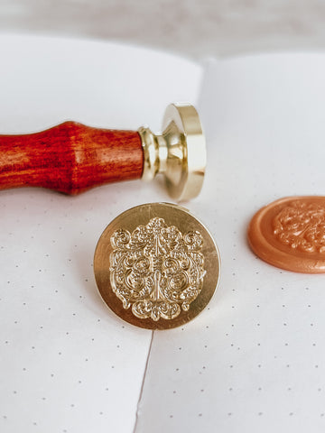 Wax Seal Stamp | Rose Coronation Crest