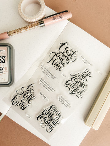 Bible Verses Stamp Set of 12 Clear Stamps