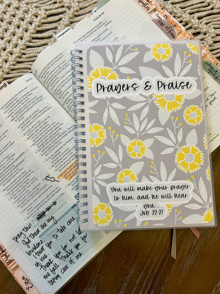 Prayers and Praise Blank Notebook